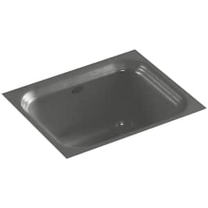 Northland Cast Iron 15 in. Undermount Bar Sink in Thunder Grey