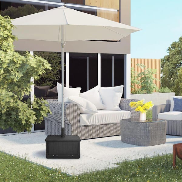 large patio umbrella with planter box stand Giantex 170lbs Filled Base Wheels, Heavy Duty Umbrella with Fillable Planter, Drainage Holes, Outdoor Market Umbrella Holder for Garden Deck Pool (Dark Brown) : Patio, Lawn & Garden Large square umbrella base doubles as a planter box DIY Umbrella Planter Stand Tutorial