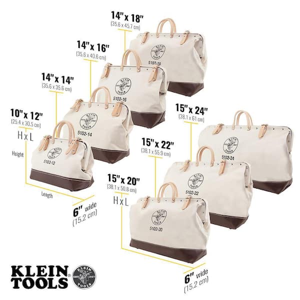 14 in. Canvas Tool Bag