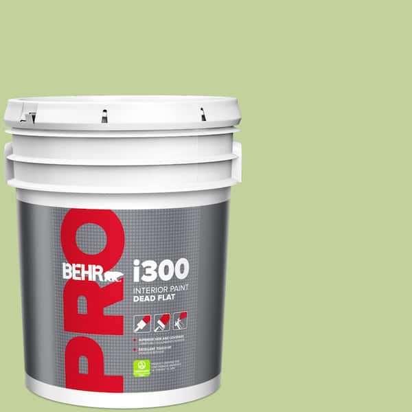 BEHR PRO 5 gal. #P370-4 Cricket Field Dead Flat Interior Paint