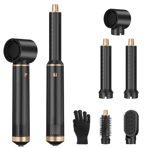 Hot Air Styler Brush Set for Women 5 in 1, 800W 3 Level Temp Hairdryer Comb, Multi-Styler Hair Styling Tools