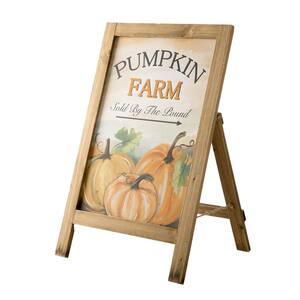 24 in. H Fall Wooden Porch Sign / Standing Decor
