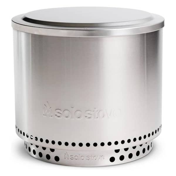 ITOPFOX Stainless Steel Fire Pit Cover, Modern Round Design, Versatile Tabletop Accessory, Compatible with Solo Stove Bonfire