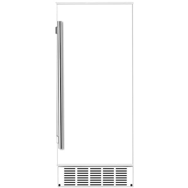 EdgeStar 15 in. Wide 20 lbs. Built-In Ice Maker in White with upto 25 lbs. Daily Ice Production