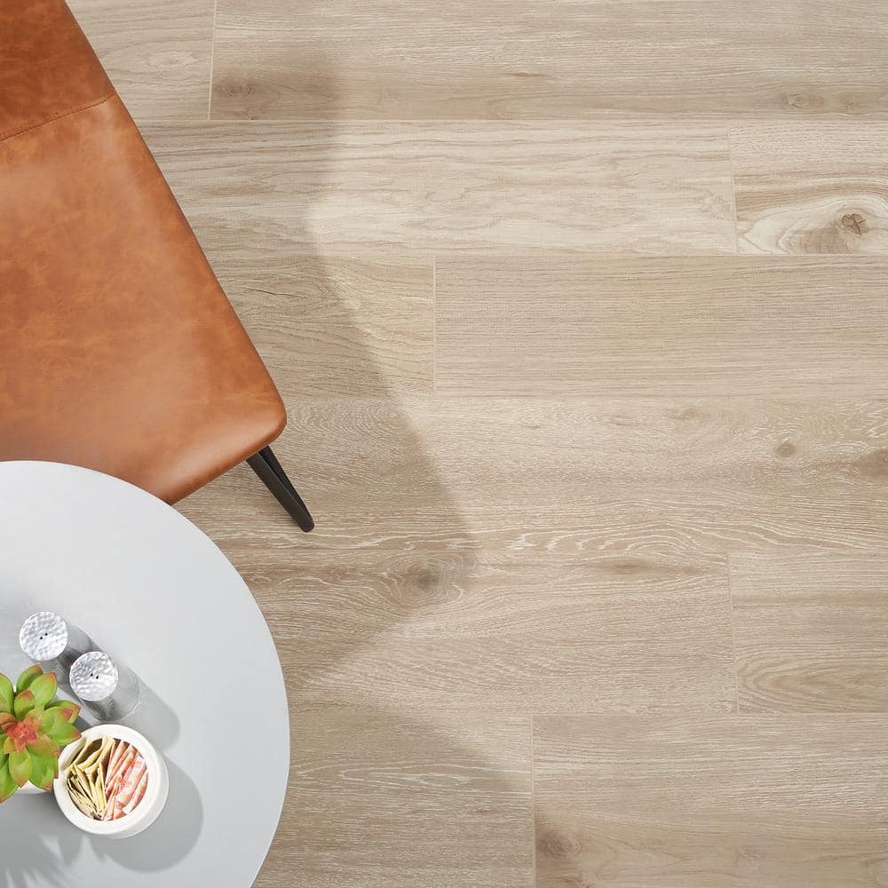 Mulberry Matte Brown Large Format Porcelain Wood Look Tile