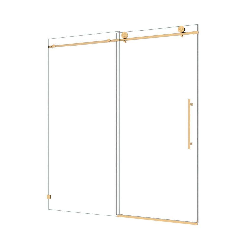 60 in. L x 36 in. W x 76 in. H 2 Pieces Alcove Shower Kit with Sliding Frameless Shower Door and Shower Base price history on PriceWatchPro