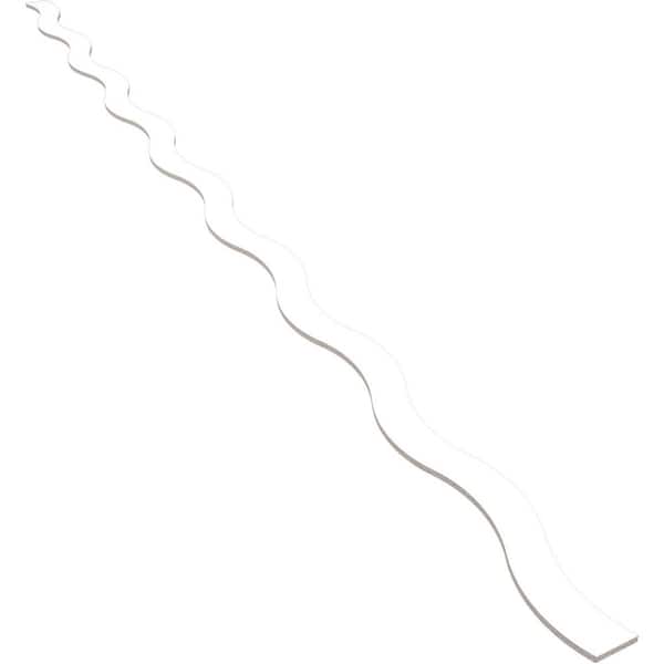 Ekena Millwork Brazos 94 in. H x 0.375 in. W Slatwall Panels in PVC 22-Pack