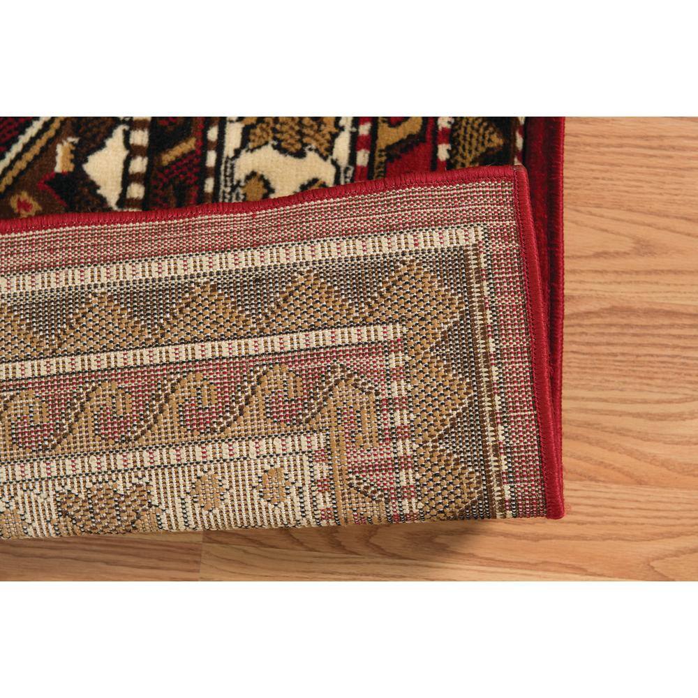 Dallas Ruby Red Rectangular 5' x 7' Synthetic Easy-Care Rug