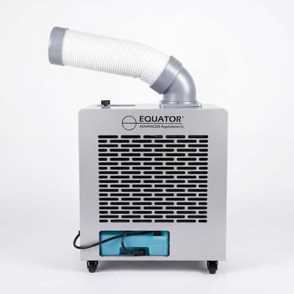 7000-BTU 250 sq. ft. Weatherized Outdoor Air Conditioner/ Spot Cooler Plus Fan IP-24 Casters 110-Volt in Silver