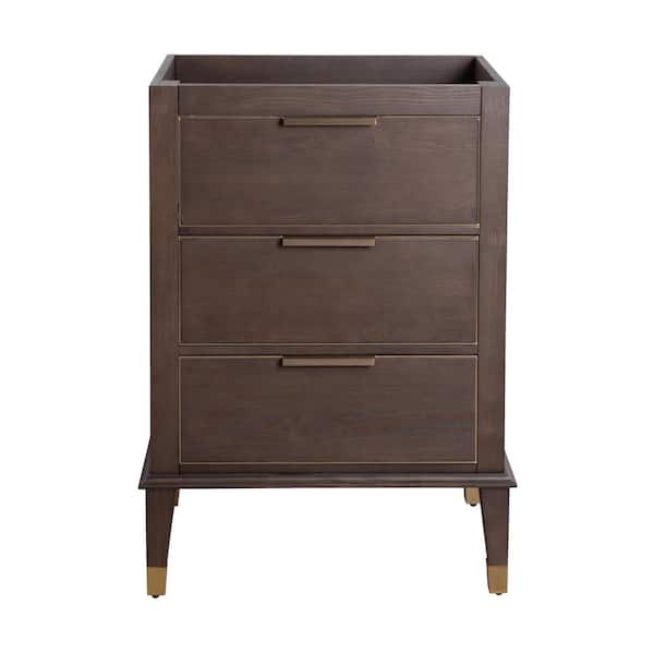 Hugo 23.25 in W x 17.68 in D x 34.62 in H Bath Vanity without Top in Dark Brown