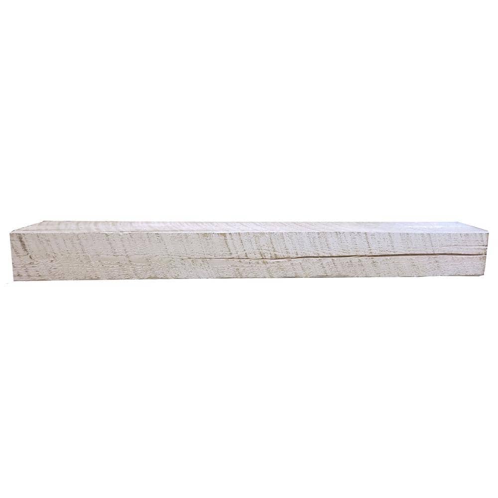 Solid Spruce Rough-Hewn Mantel 72 in. x 5 in. x 8 in. Fireplace Shelf