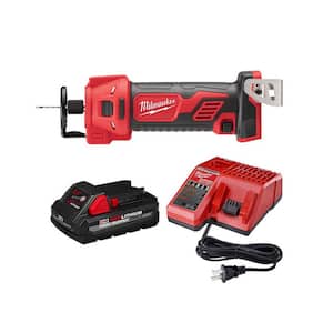 M18 18V Lithium-Ion Cordless Drywall Cut Out Rotary Tool with 3.0 Ah Battery and Charger