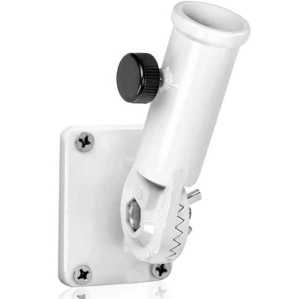 1 in. Multi-Position White Aluminum FlagPole Bracket