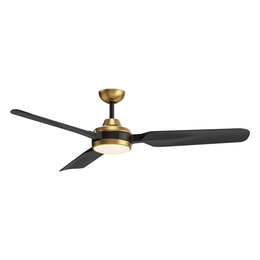 Fermont 60 in. 1-Light Brushed Gold Integrated Indoor LED Ceiling Fan price history on PriceWatchPro