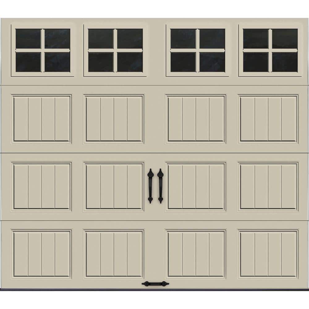 Gallery Steel Short Panel 8 ft x 7 ft Insulated 6.5 R-Value Desert Tan Gara