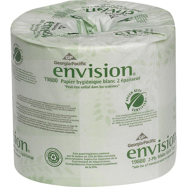 Georgia-Pacific Envision White Hardwound Roll Paper Towels (12 per Carton)  GPC28706 - The Home Depot