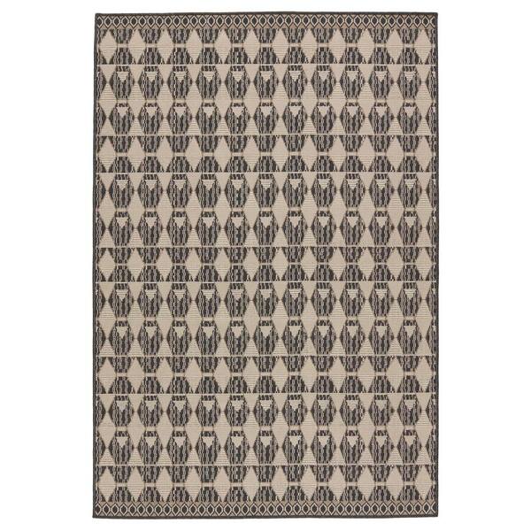 Jaipur Living Mahaba Black/Beige 8 ft. X 10 ft. Geometric Rectangle Area Rug