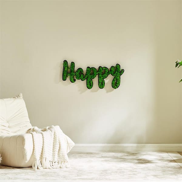 This is our happy place Modern Farmhouse Style Sign - CANVAS Wall Art - Bedroom Wall Art - Over the bed decor - popular Foyer Wall Art