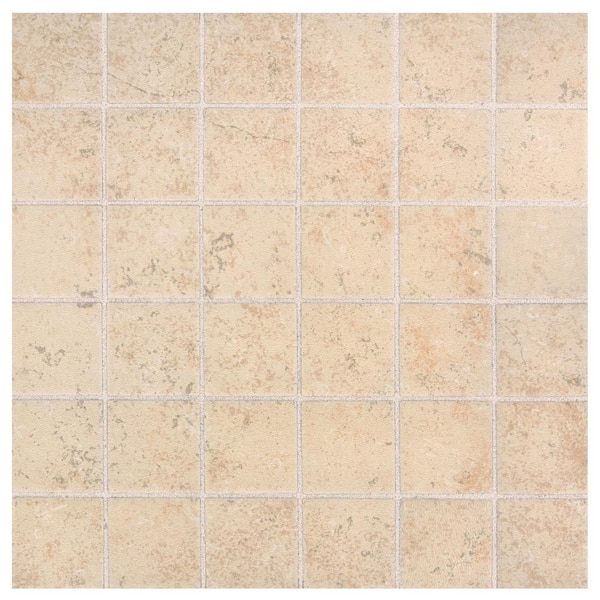 Daltile - Briton Bone 12 in. x 12 in. x 6.35 mm Ceramic Mosaic Floor and Wall Tile (1 sq. ft./Each)