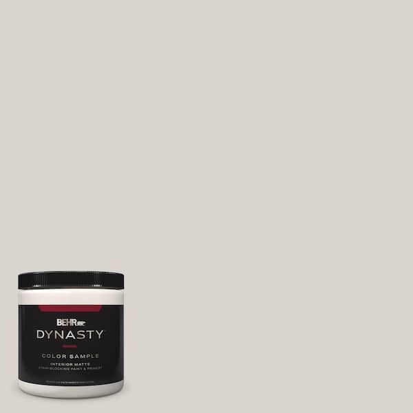 BEHR DYNASTY 8 oz. #HDC-MD-21 Dove One-Coat Hide Matte Stain-Blocking Interior/Exterior Paint and Primer Sample