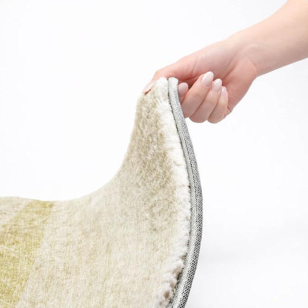 Dream Shag Premium Machine Washable Abstract ADS706 Wheat 3 ft. x 4 ft. Area Rug