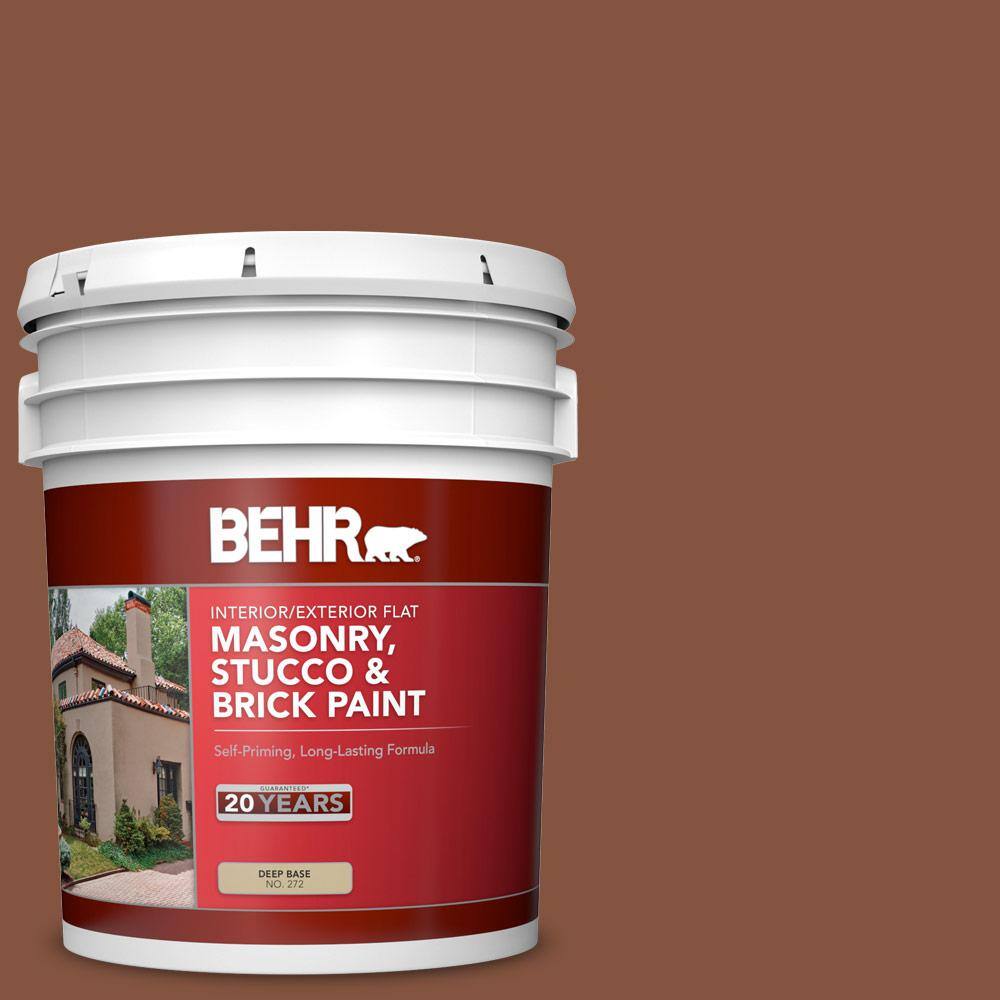 5 gal. #S210-7 October Leaves Flat Interior/Exterior Masonry, Stucco and Br