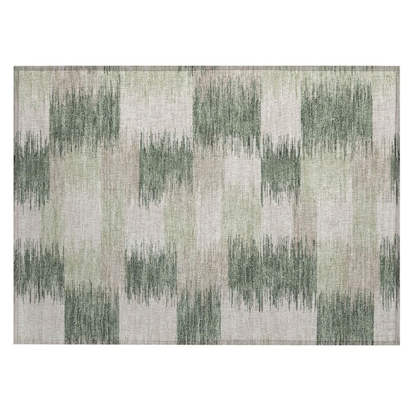 Chantille Machine Washable Indoor/Outdoor Abstract ACN2912 Basil 2 ft. x 3 ft. Accent Rug