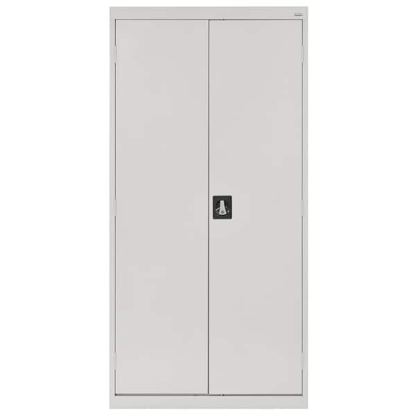 Elite Series 36 in. W x 72 in. H x 18 in. D 22-Gauge 5-Shelf Steel Freestanding Garage Storage Cabinet in Dove Gray