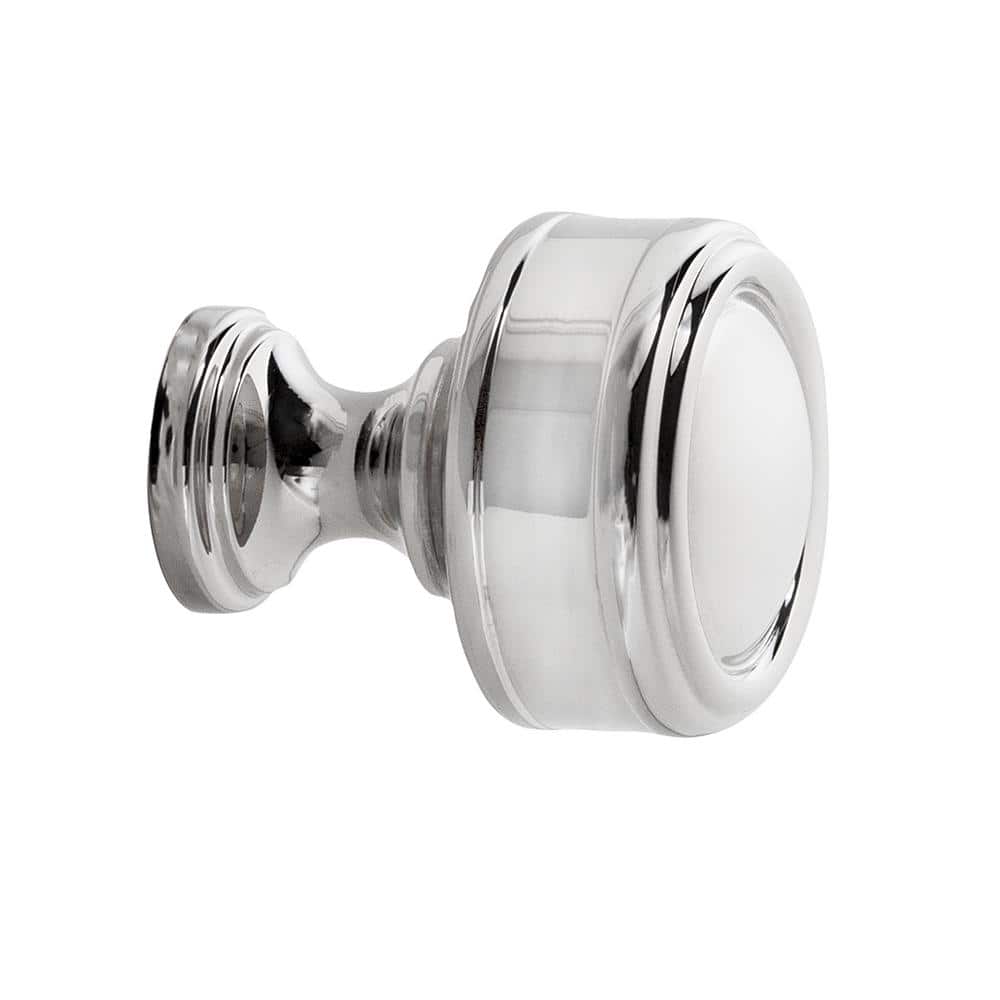 Paris 1-1/4 in. (32 mm) Traditional Polished Nickel Round Cabinet Knob price history on PriceWatchPro