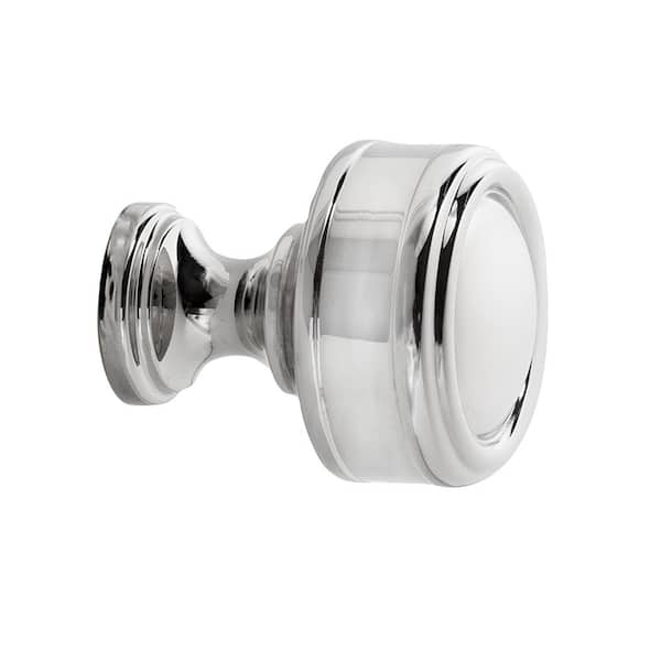 Sumner Street Home Hardware Paris 1-1/4 in. (32 mm) Traditional Polished Nickel Round Cabinet Knob