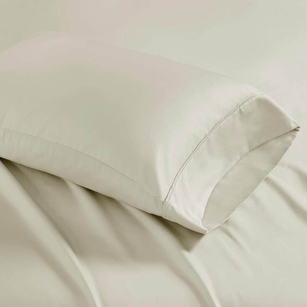 Ivory California King Cotton Blend 4-Piece Sheet Set