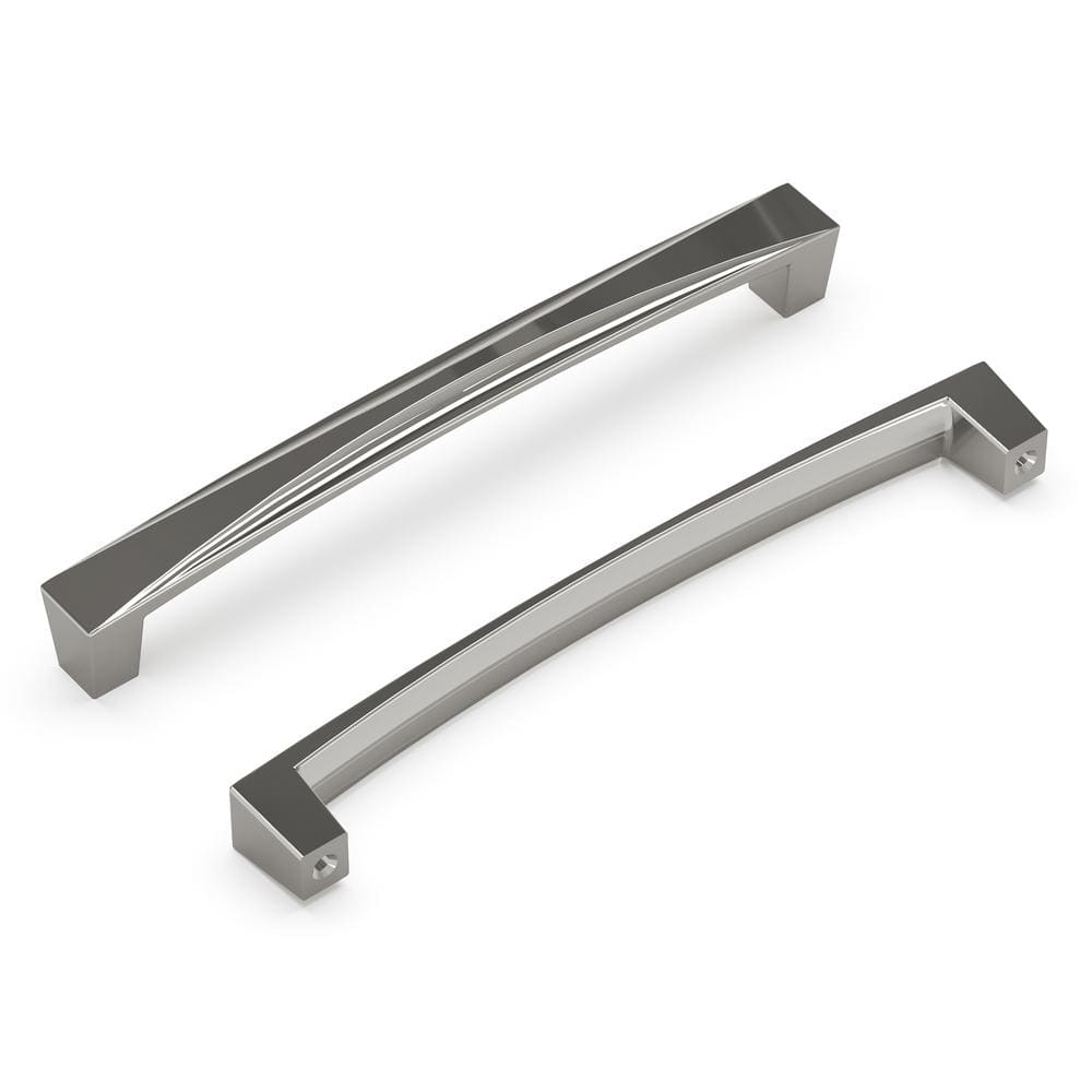 Crest Chrome Modern Bar Cabinet Pull with Mounting Hardware