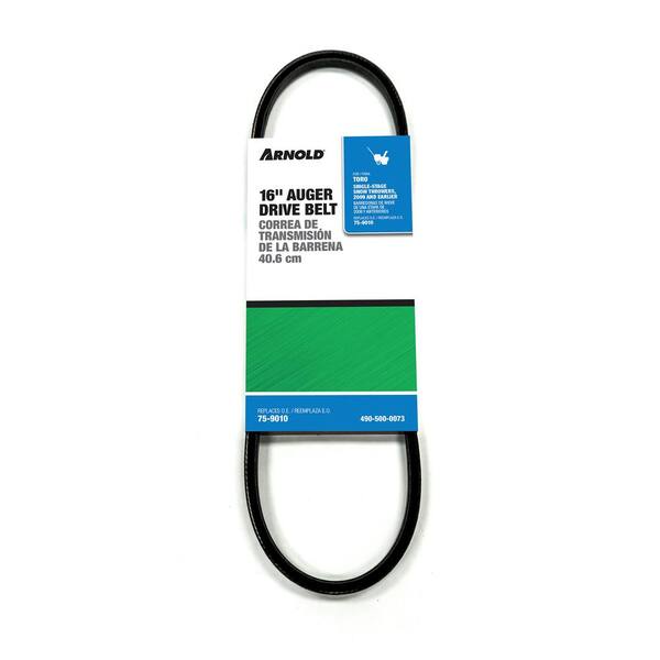 Arnold Replacement Auger Drive Belt for Most 16 in. Toro Single Stage Snow Blowers, Replaces OE# 75-9010