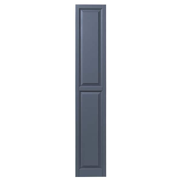 Ply Gem 12 in. x 71 in. Raised Panel Polypropylene Shutters Pair in Blue