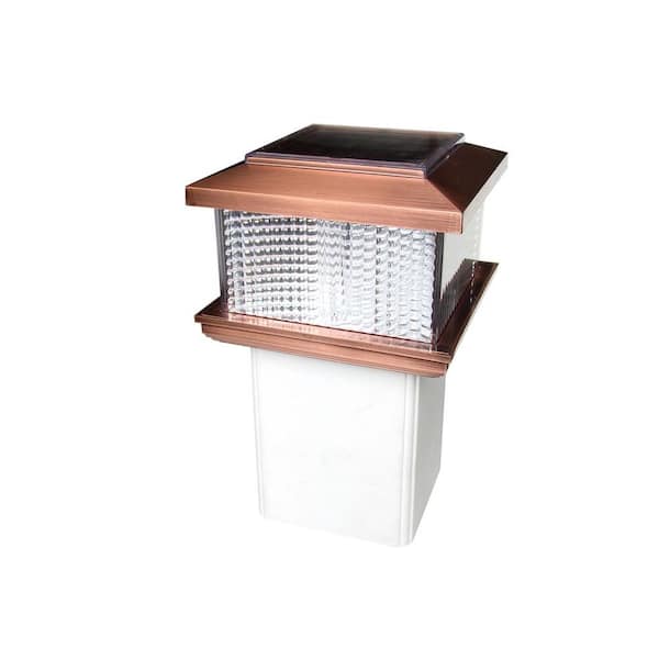4 in. x 4 in. Copper Pyramid Post Point 58679 - The Home Depot
