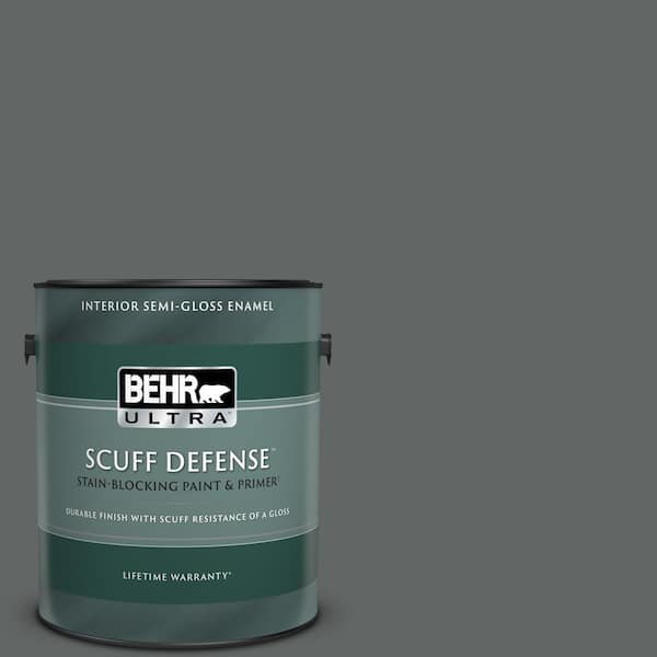 BEHR ULTRA 1 gal. Home Decorators Collection #HDC-MD-28 Cordite Extra Durable Semi-Gloss Enamel Interior Paint & Primer