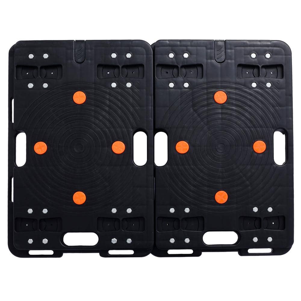 2Pcs 23.6 x 15.7 in. Heavy Duty Furniture Interlocking Moving Dolly with 4-