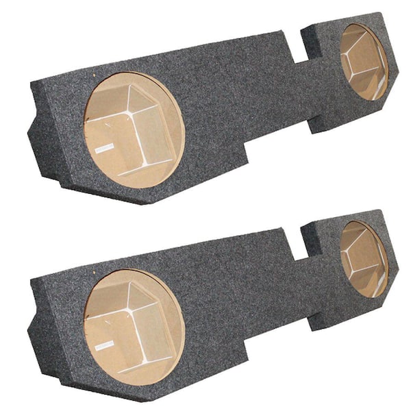 Q POWER 54.5 in. x 13.5 in. x 8 in. Dodge Ram Quad Cab '02-Dual 12 in. Subwoofer Enclosure (2-Pack)