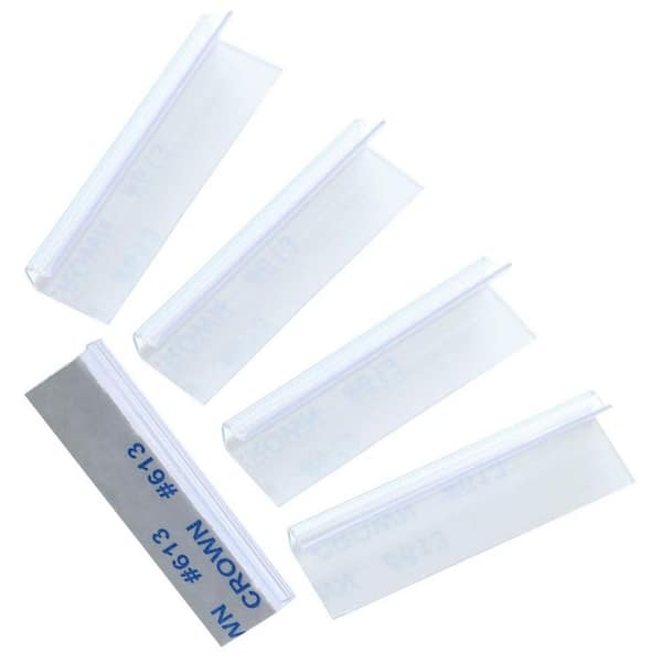 Unbranded 150 Pieces Self-Adhesive Plastic Lip Hanger Earring Card Adapter for Jewelry Display 1.5 x 0.5 in.