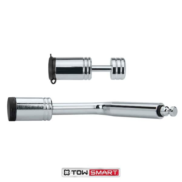 TowSmart 2.75 in. Stainless Barrel Style Receiver Hitch Pin Lock with  Sleeve 734M - The Home Depot