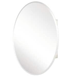 24 in. W x 36 in. H Oval Medicine Cabinet with Mirror