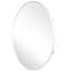 24 in. x 36 in. Recessed or Surface-Mount Oval Bathroom Medicine Cabinet with Oval Beveled Mirror