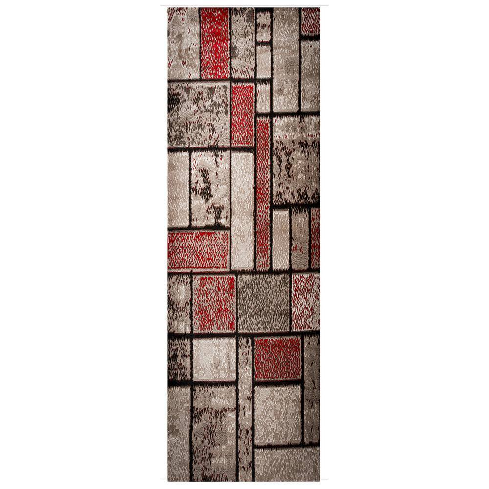 Area Carpet 5x7 Size By MSRUGS Made in Turkey 7513 Red Area Rugs 