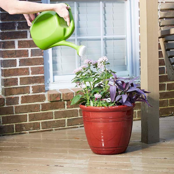 Watering Can RZ.WC2G0E35 The HC Companies 2 Gallon Plastic Watering Cans for Outdoor & Indoor Plants Clay