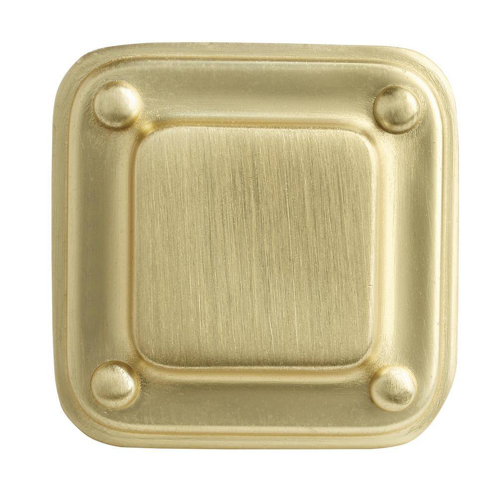 Matte Gold Square Farmhouse Cabinet Knob
