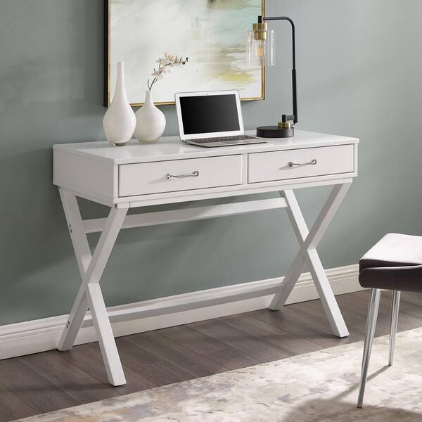 Home Decorators Collection Bradstone 47.80 in. White Writing Desk