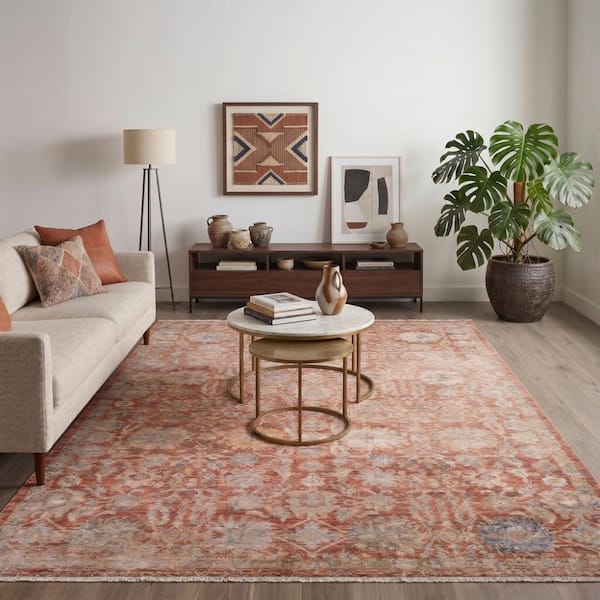 Albany Pink 8 ft. x 10 ft. Oriental Area Rug