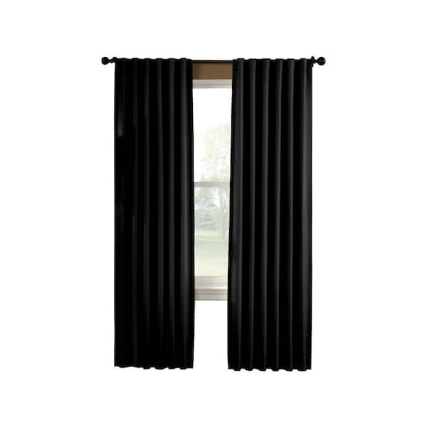 Curtainworks Semi-Opaque Saville 63 in. Black Thermal Curtain Panel
