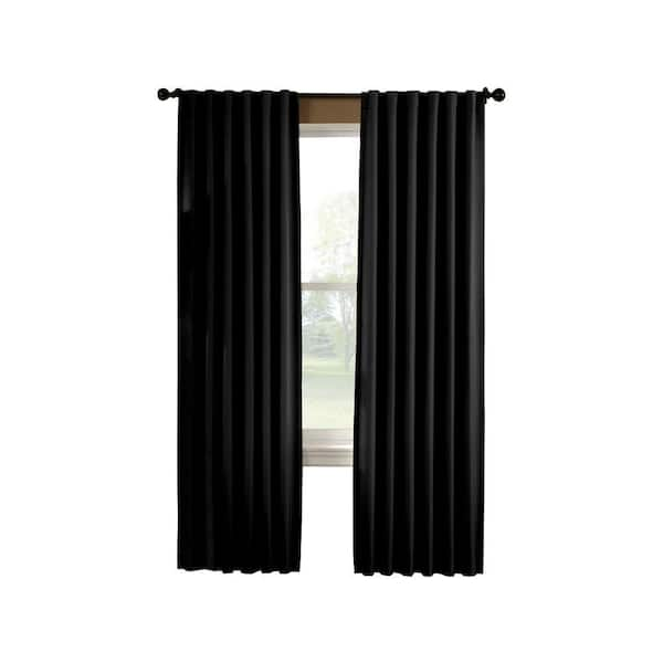 Curtainworks Semi-Opaque Saville 108 in. Black Thermal Curtain Panel