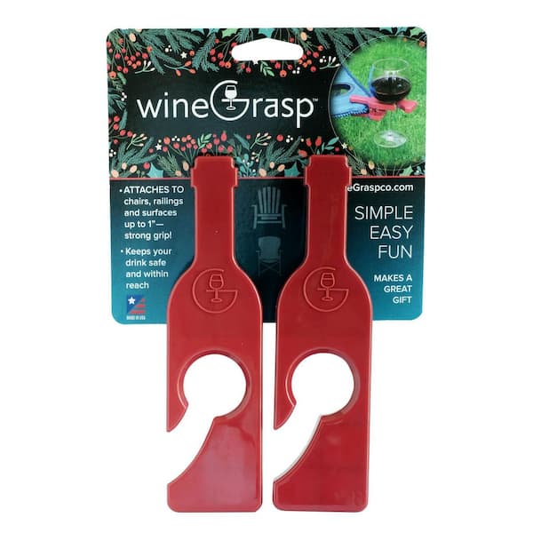 WINEGRASP Seasonal Set-Bottle Red Plastic Wine Rack